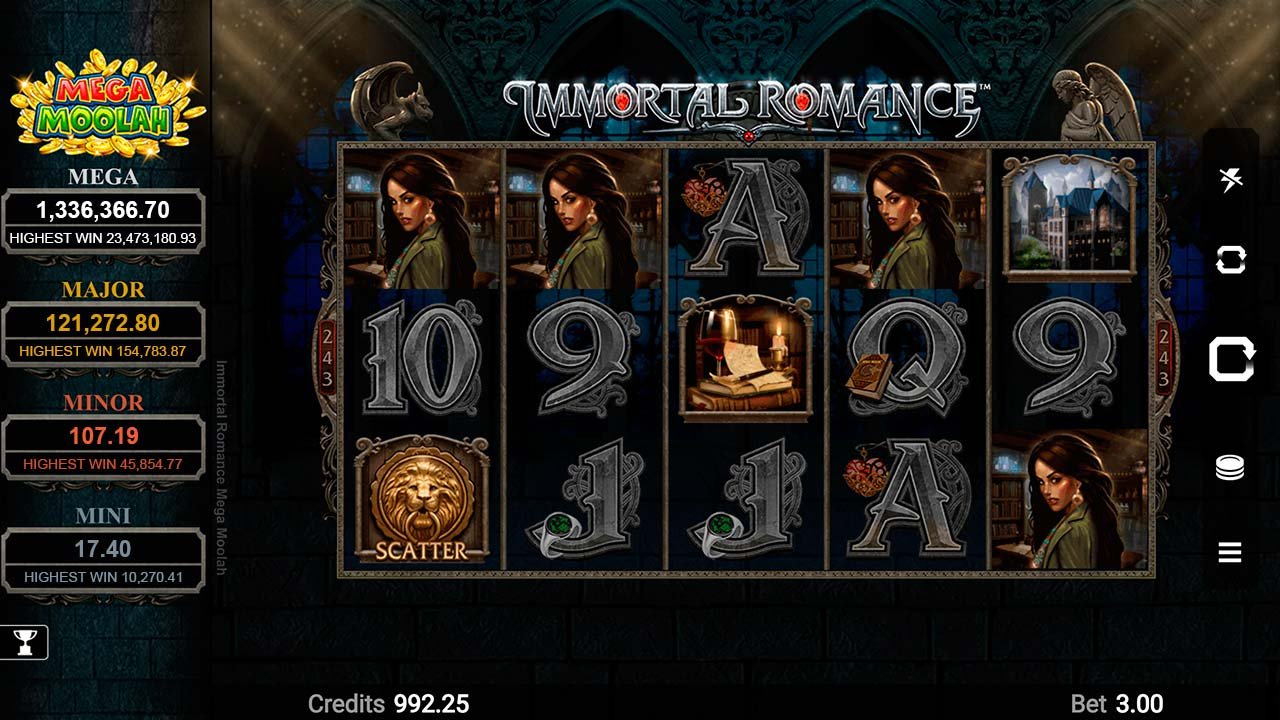 Immortal Romance Mega Moolah Slot