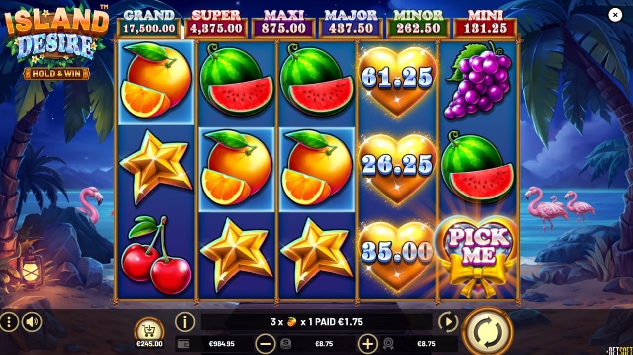 Island Desire Hold & Win Slot