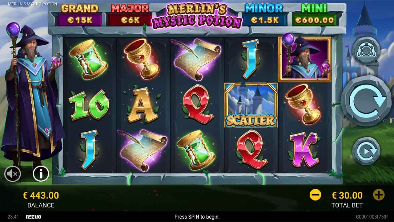 Merlin’s Mystic Potion Slot