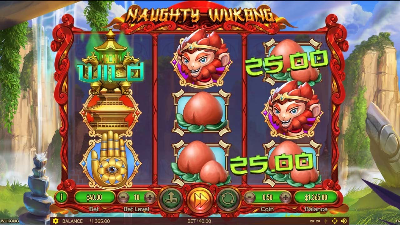 Naughty Wukong slot - Main Screen