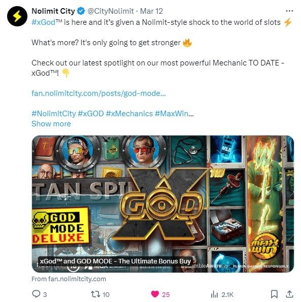 Nolimit city - xGod Mode and god Mode Deluxe