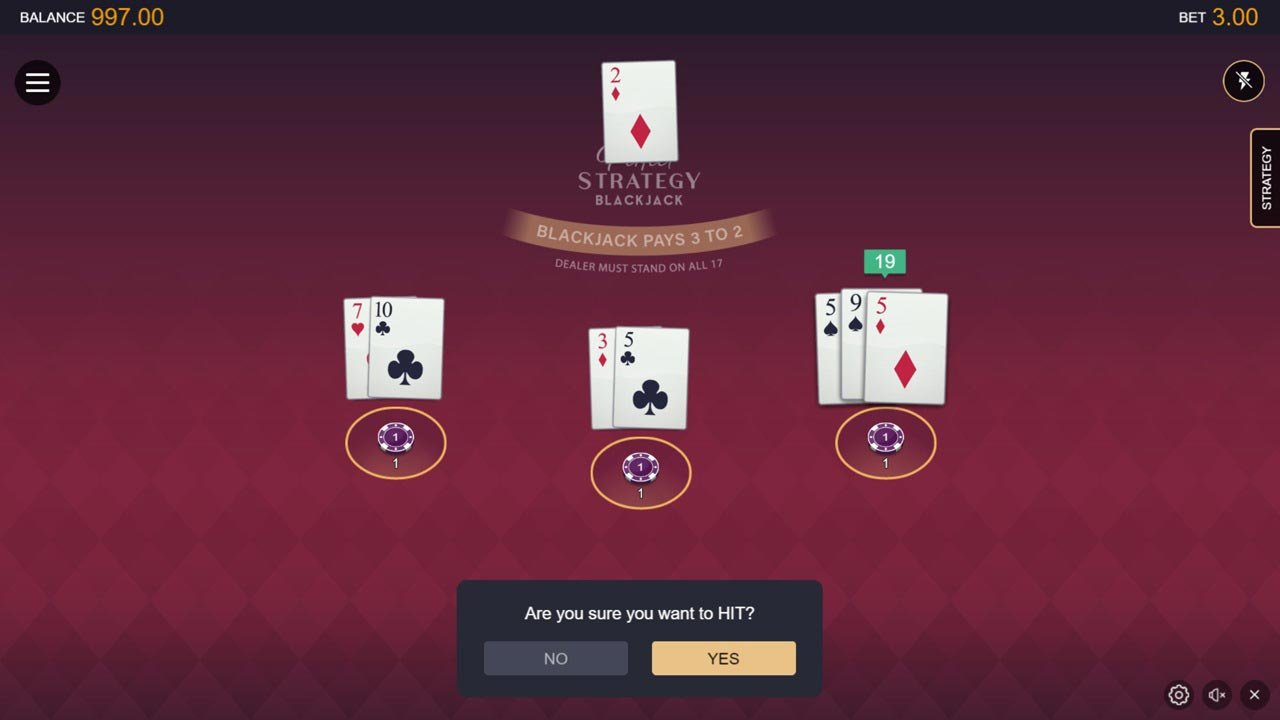 Perfect Strategy Blackjack by MGS