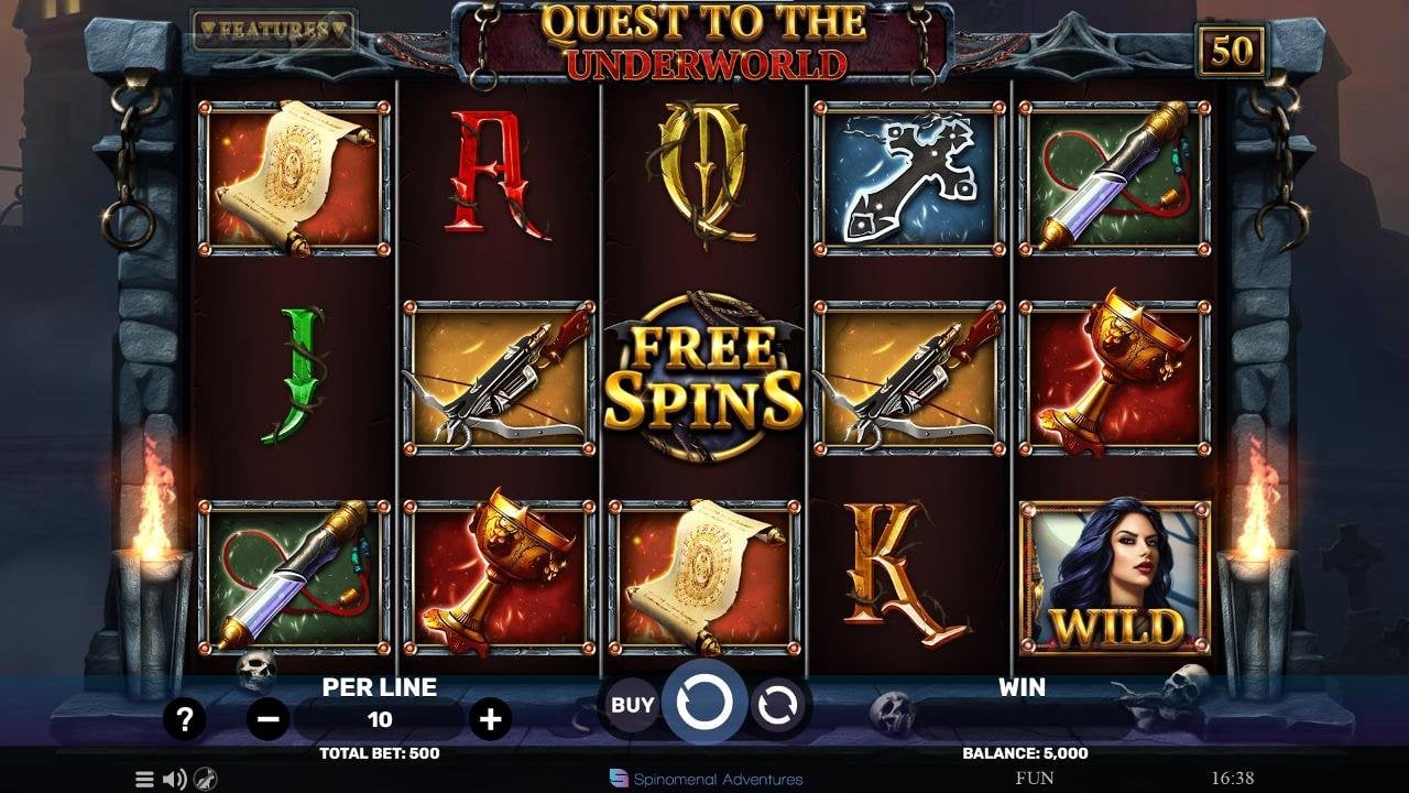 Quest to the Underworld slot