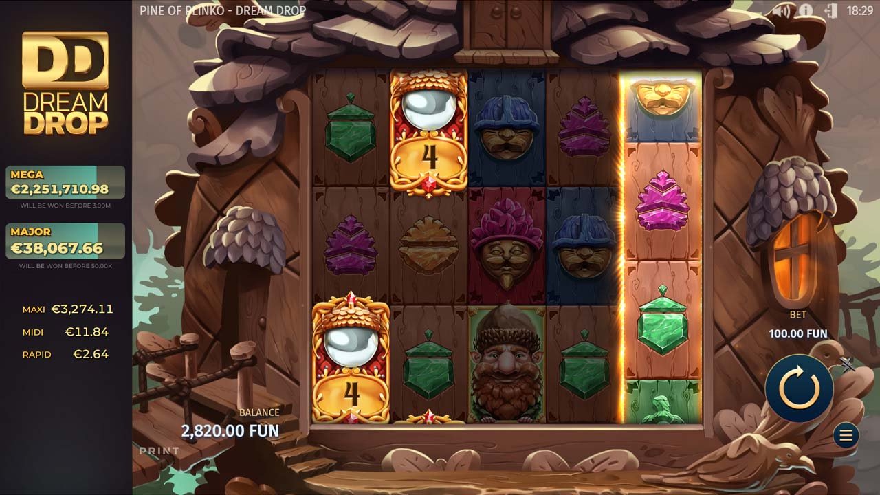 Relax Gaming - Pine of Plinko Dream Drop jackpot slot