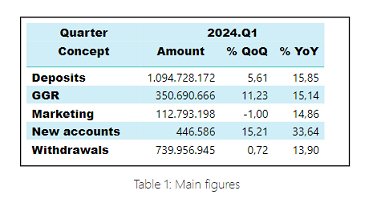 SRIJ - Q1 2024 - Financial Results