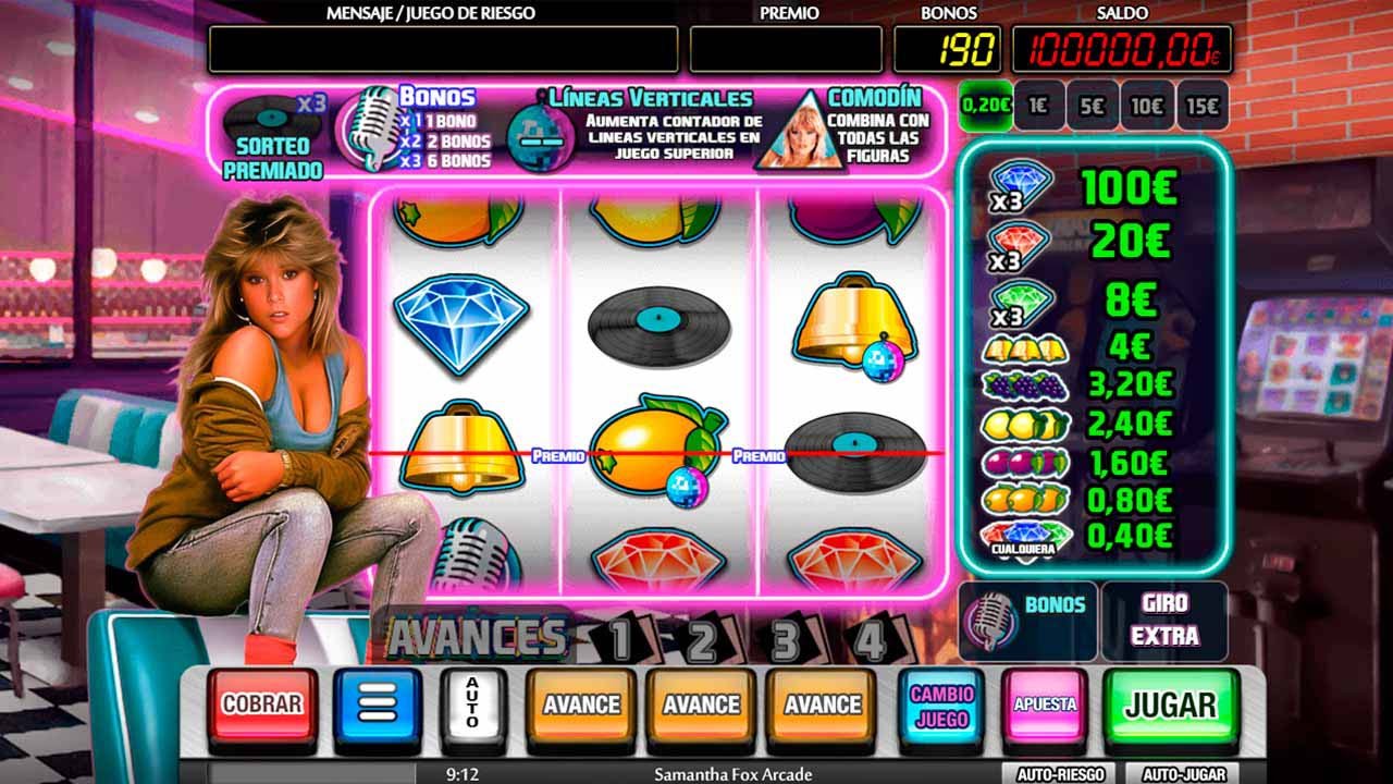 Samantha Fox Arcade slot