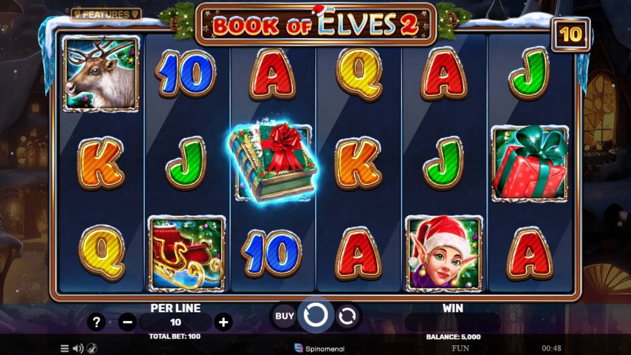 Screenshot of Book of Elves 2 online slot