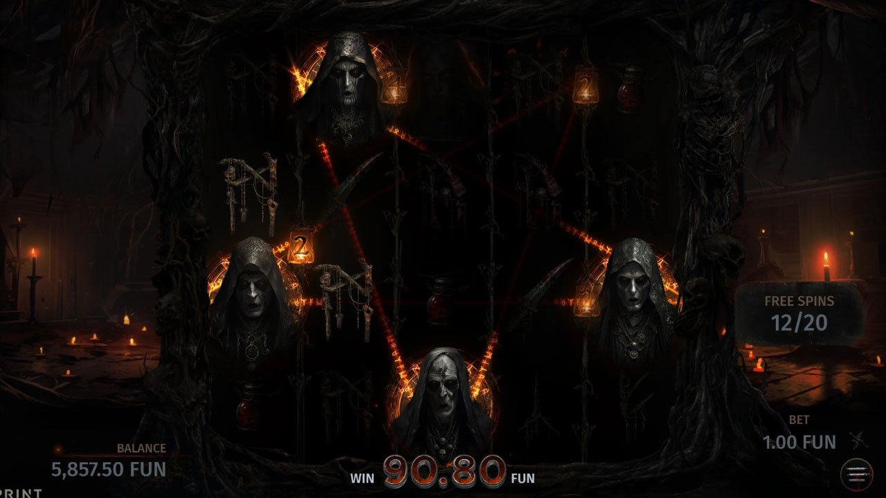 Screenshot of Darkness slot