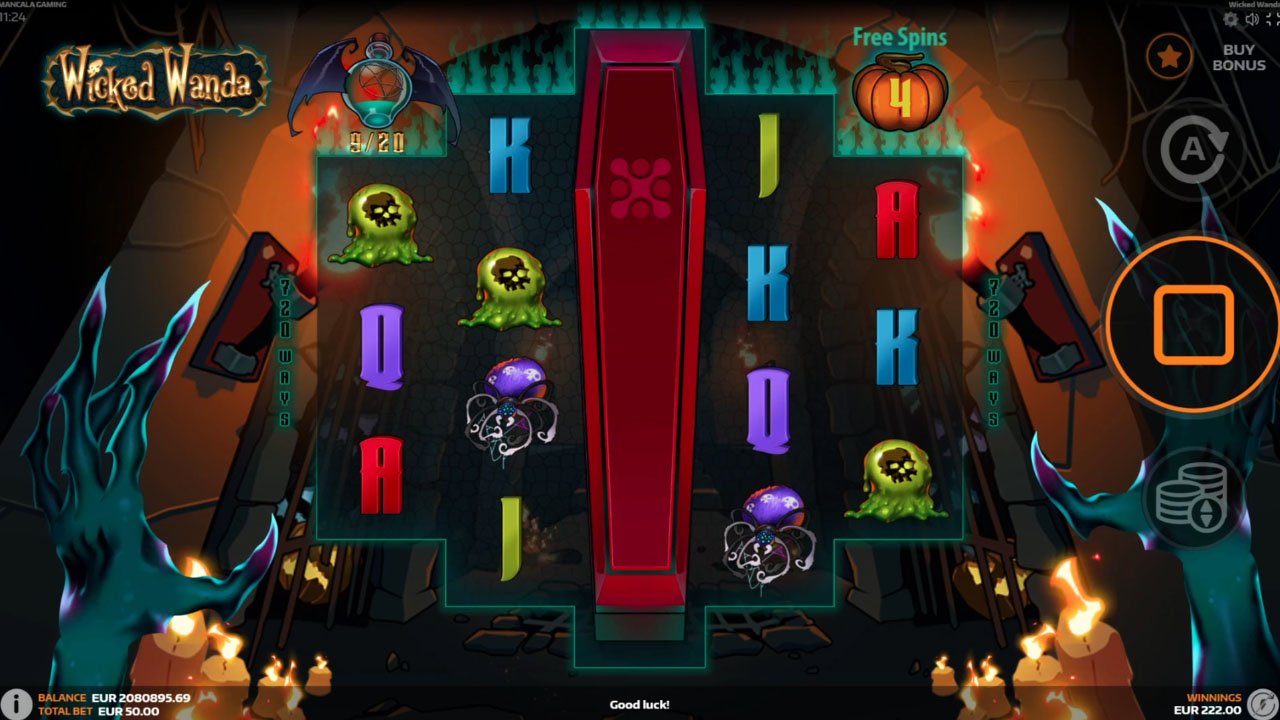Screenshot of Wicked Wanda slot