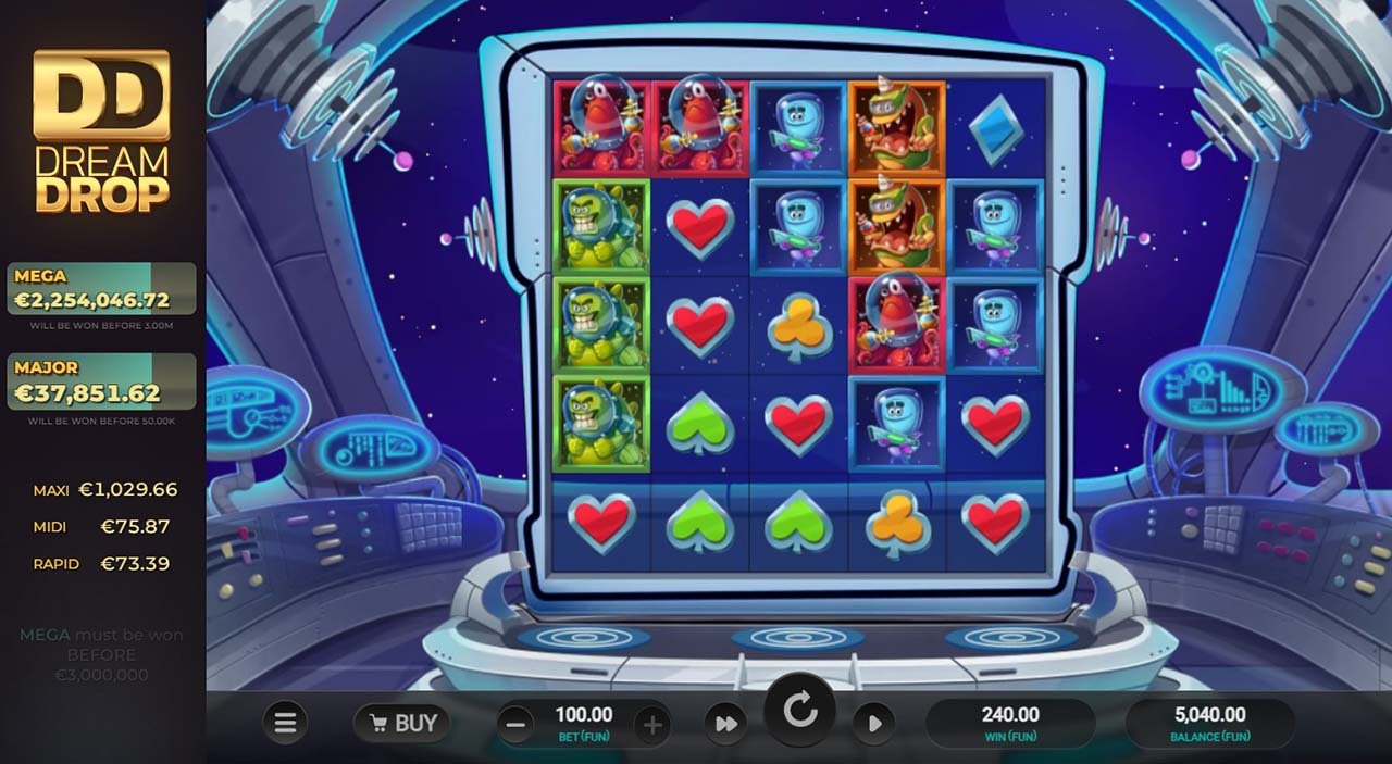 Space Attacks Dream Drop slot