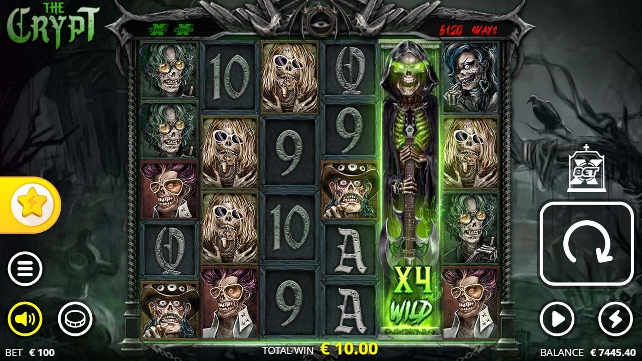 The Crypt instant slot review by Nolimit City