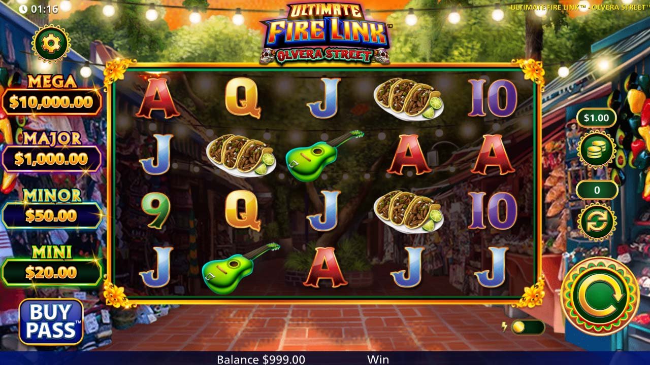 Ultimate Fire Link Olvera Street Slot
