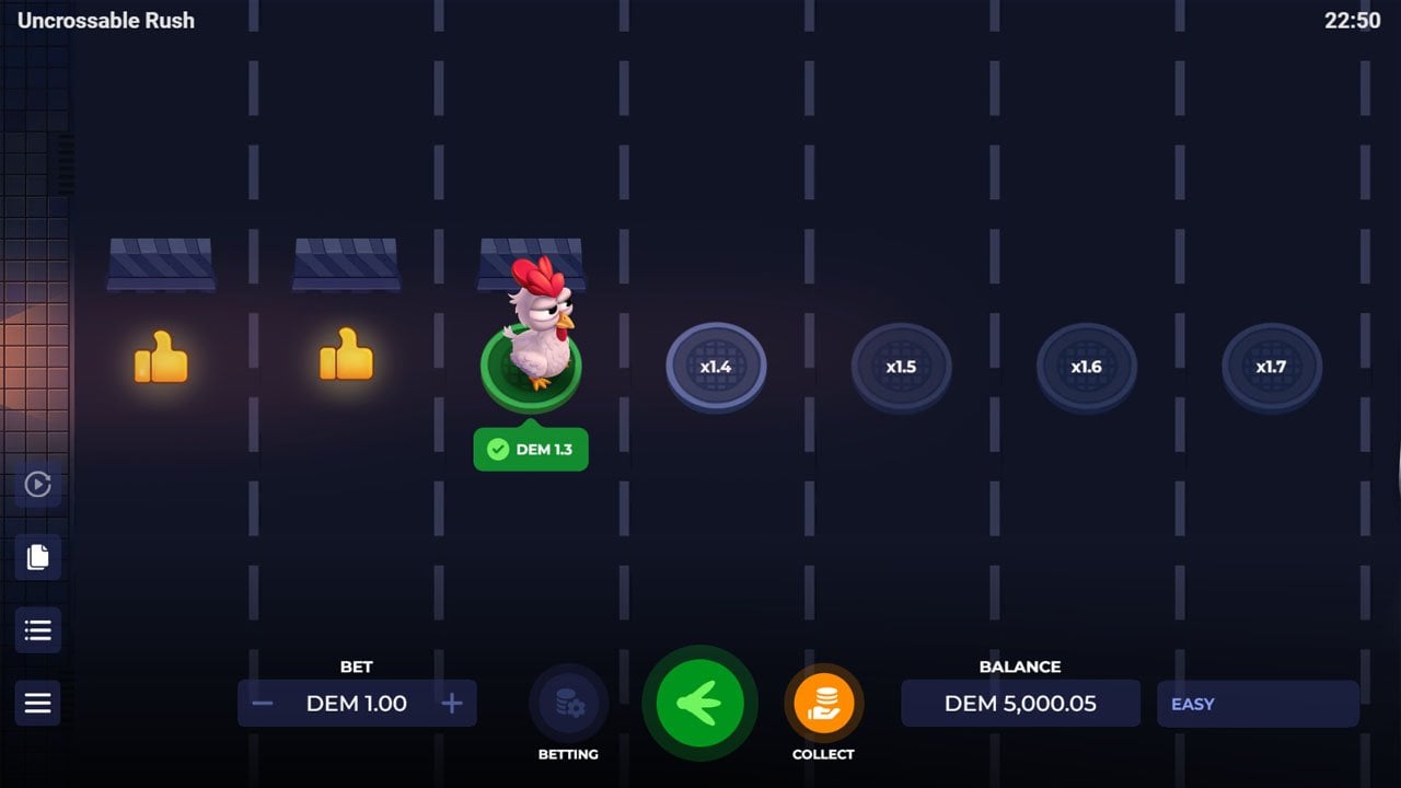 Uncrossable Rush Tap
