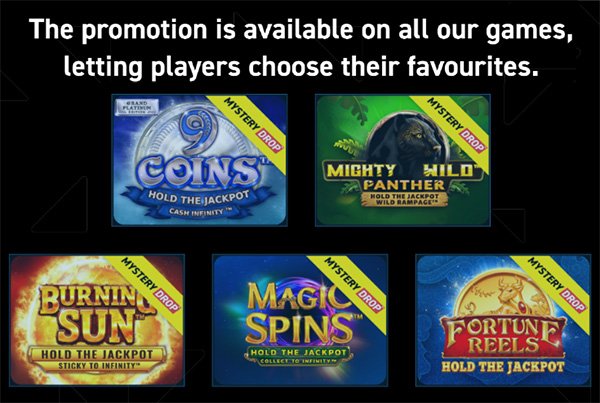 Wazdan says all their slots are eligible for Mystery Drop promotion