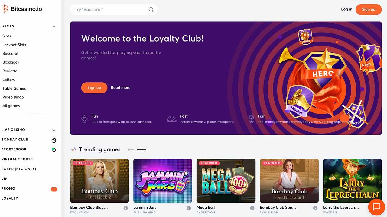 BitCasino.io site
