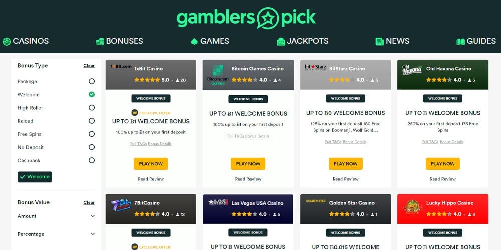 bitcoin casino sites on GamblersPick.jpg