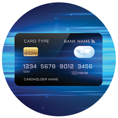 Credit and debit cards