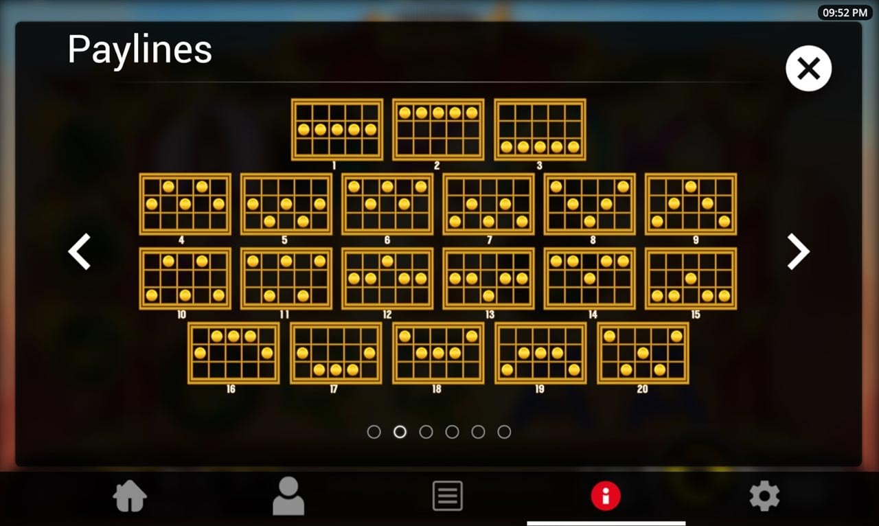 Immortal Monkey King Slot Paytable