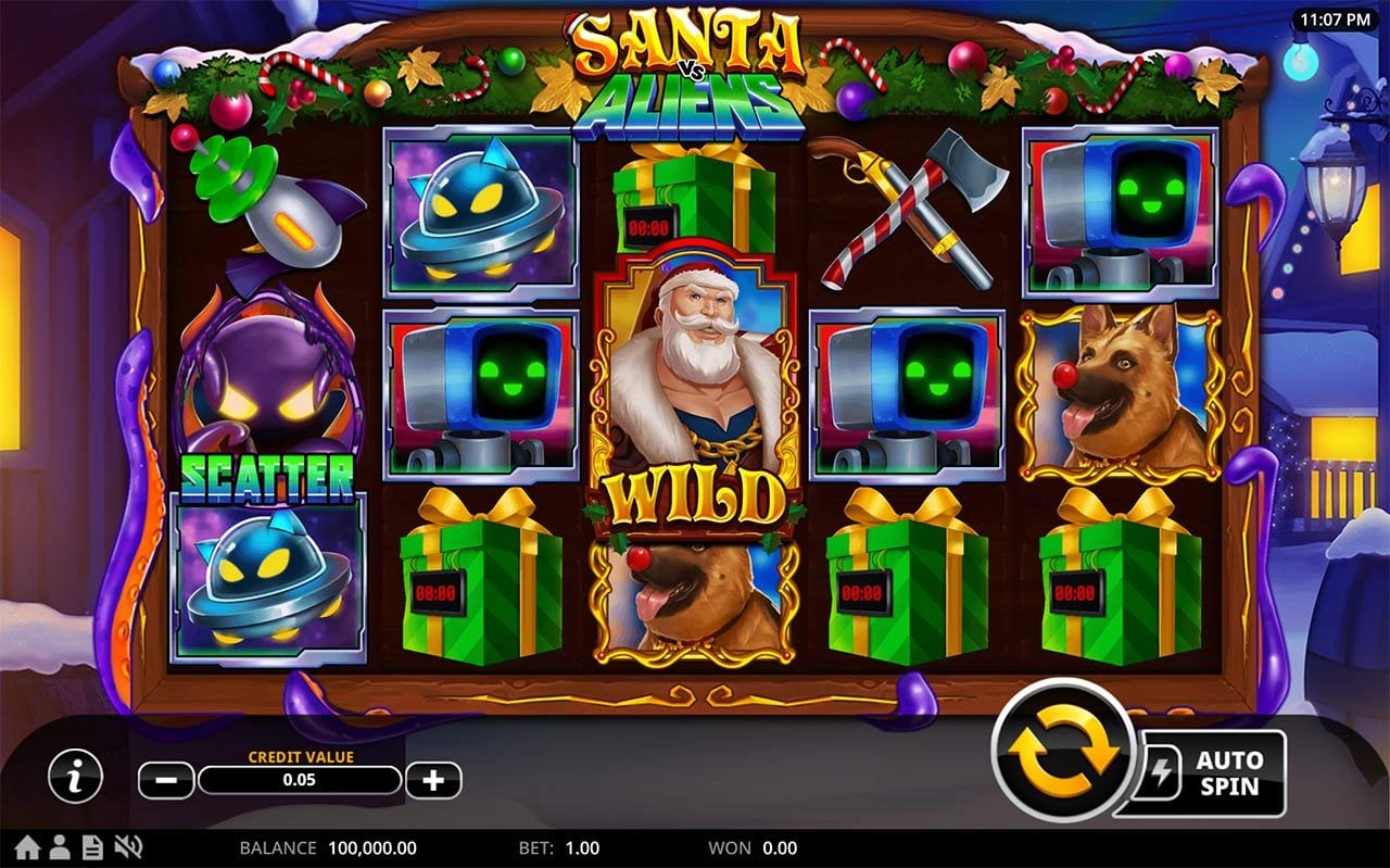 Santa vs Aliens slot