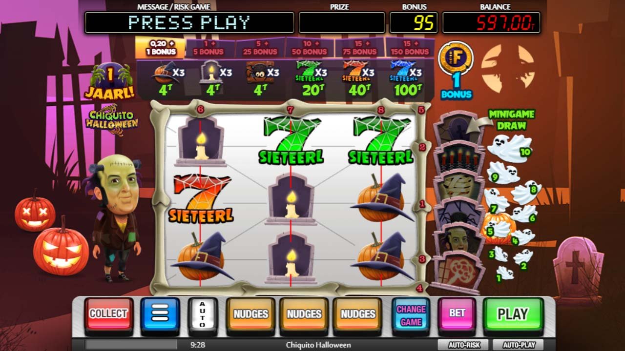 screenshot of Chiquito Halloween slot