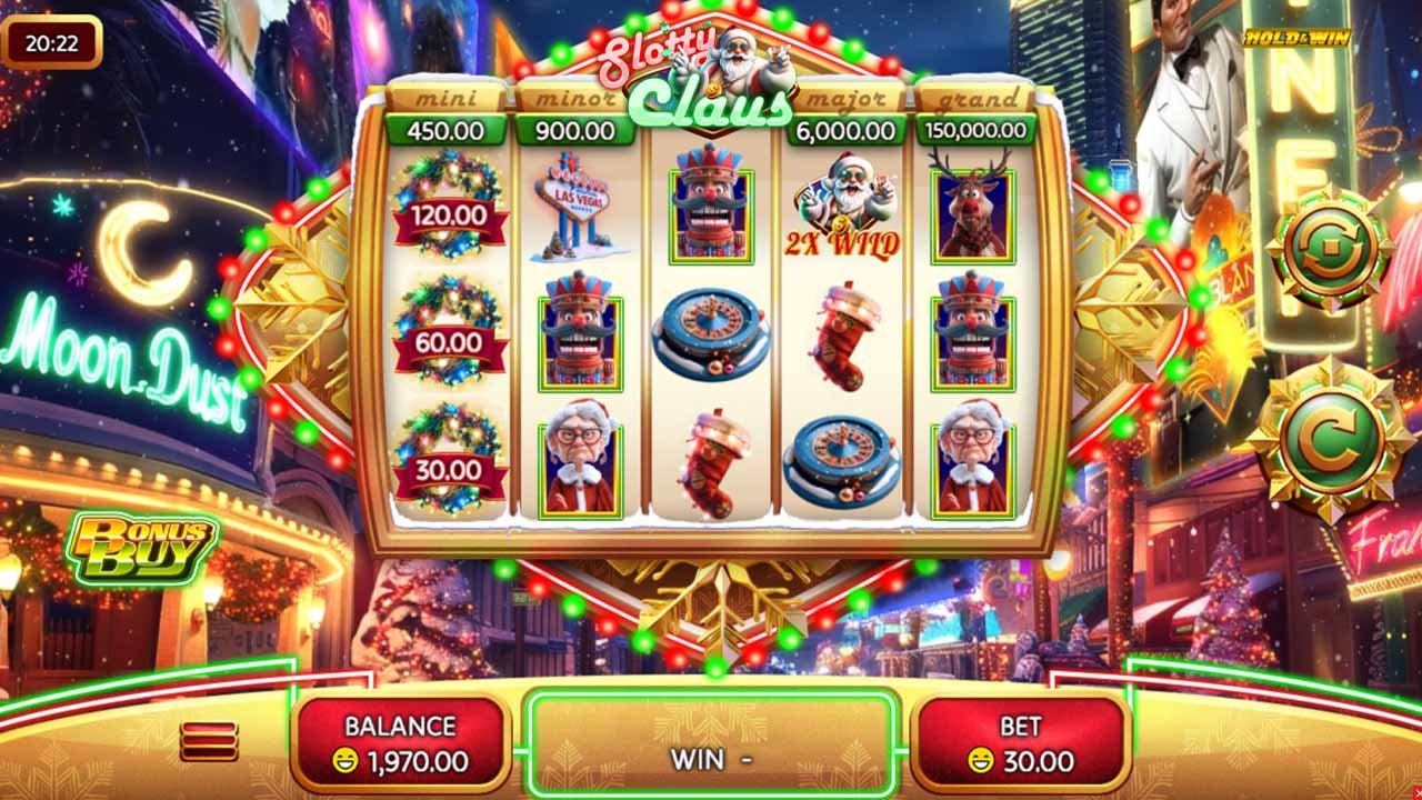 slotty claus - main screen