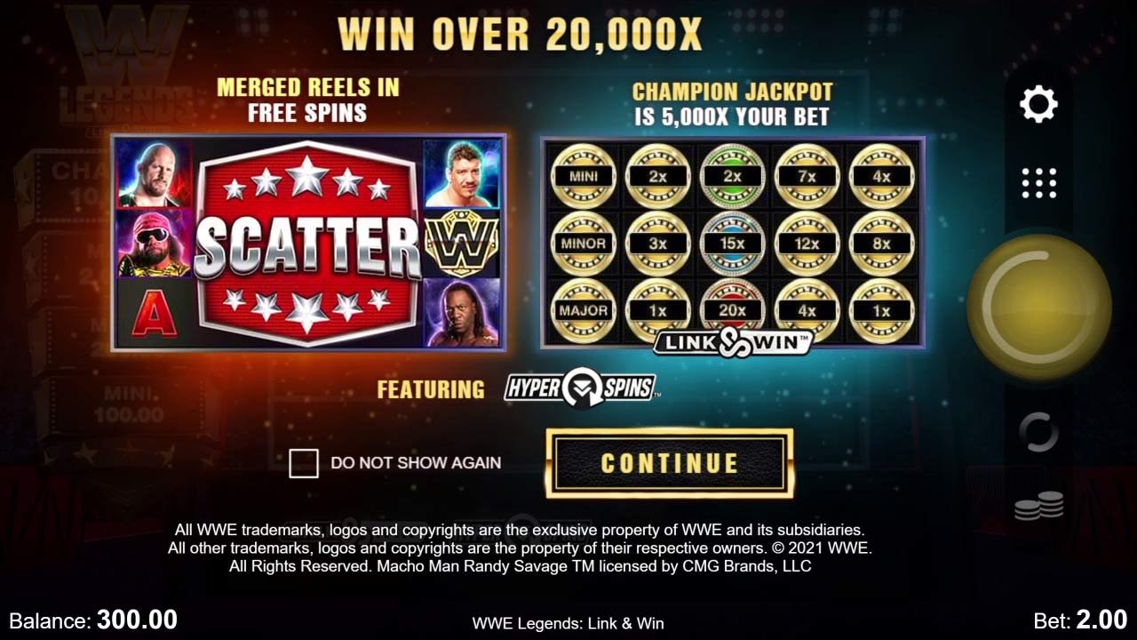 WWE Legends: Link & Win Bonus