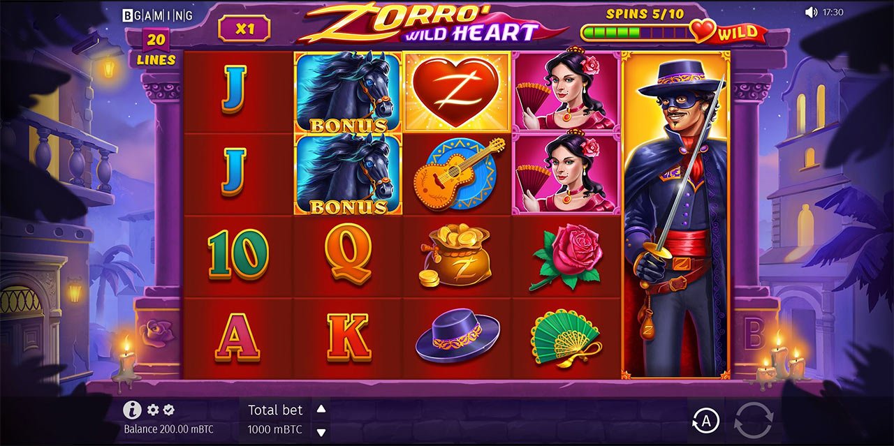 Zorro Wild Heart Slot