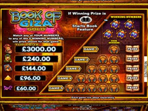 Book Of Giza Gold Game by Design Works Gaming