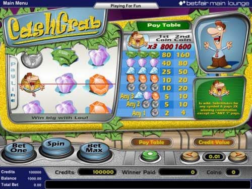 Cash Grab Slot by Amaya