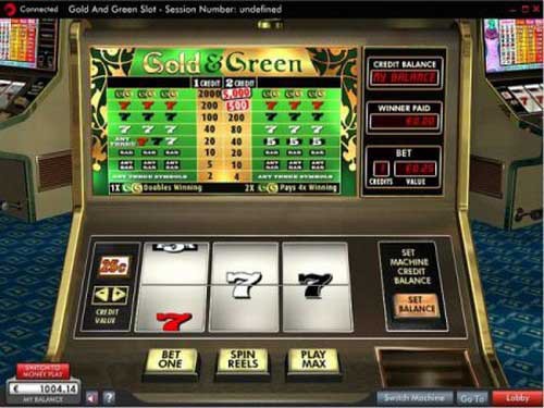 Gold and Green Screenshot