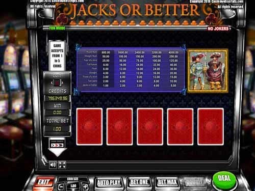 Jacks Or Better Game by CasinoWebScripts