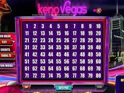 Keno Vegas Game by CasinoWebScripts