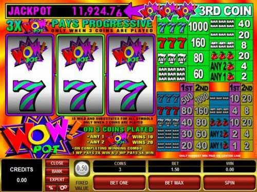 Wow Pot 3 Reel Slot