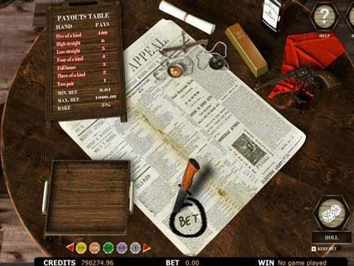 Poker Dice Wild West Game by CasinoWebScripts