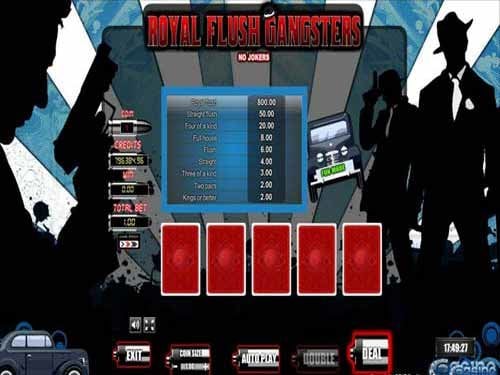 Royal Flush Gangsters Game by CasinoWebScripts