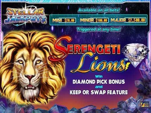 Serengeti Lions Stellar Jackpots Screenshot