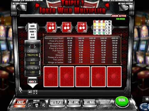 Triple 7 Joker Wild Slot Multiplier Game by CasinoWebScripts