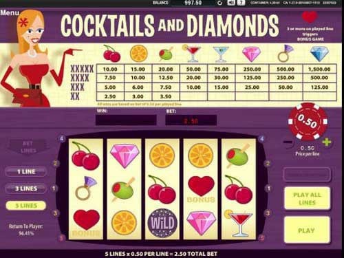 Cocktails and Diamonds Slot