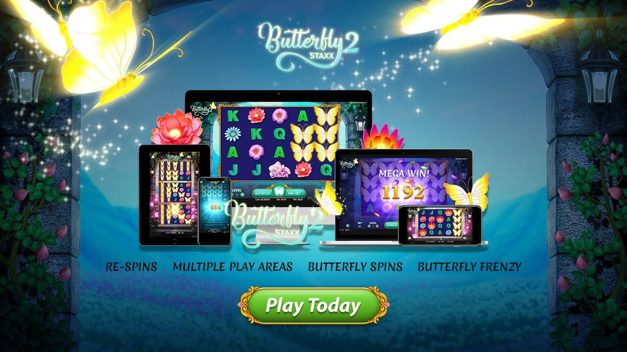 Bigger Wins & Even More Magic Butterflies Abound In Netent’s Butterfly Staxx 2!