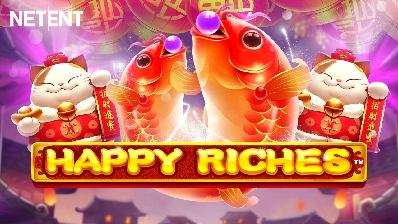 Double Up On Lucky Cats and Golden Dragons In NetEnt’s Happy Riches Slot