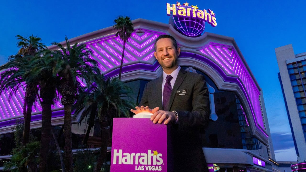 Harrah’s LV Gorgeous $200 Million Purple Casino Renovation Reveal