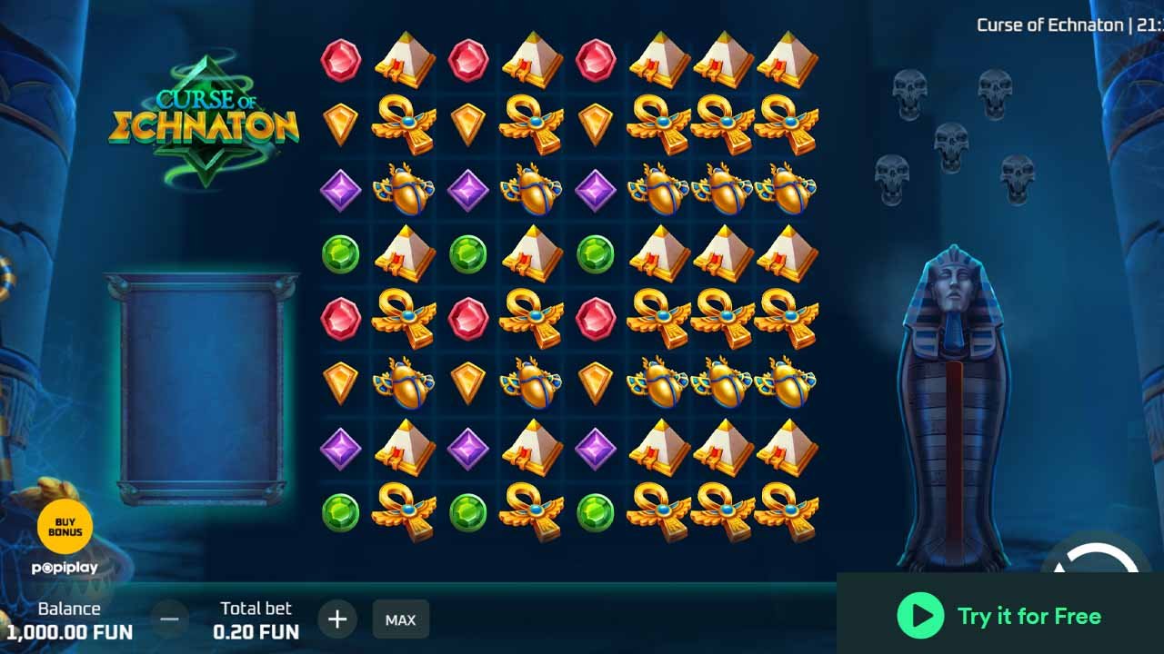 Curse of Echnaton Slot by Popiplay