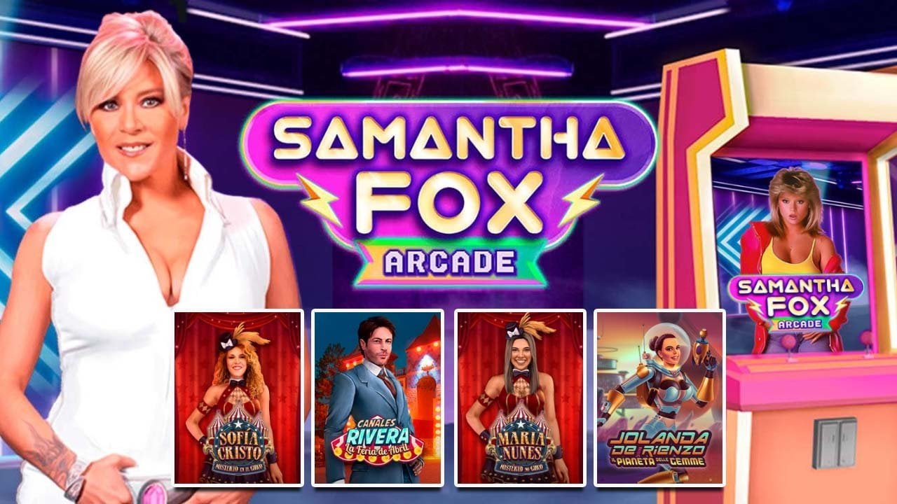 Flashback to the 80s with Samantha Fox Arcade and MGA Games