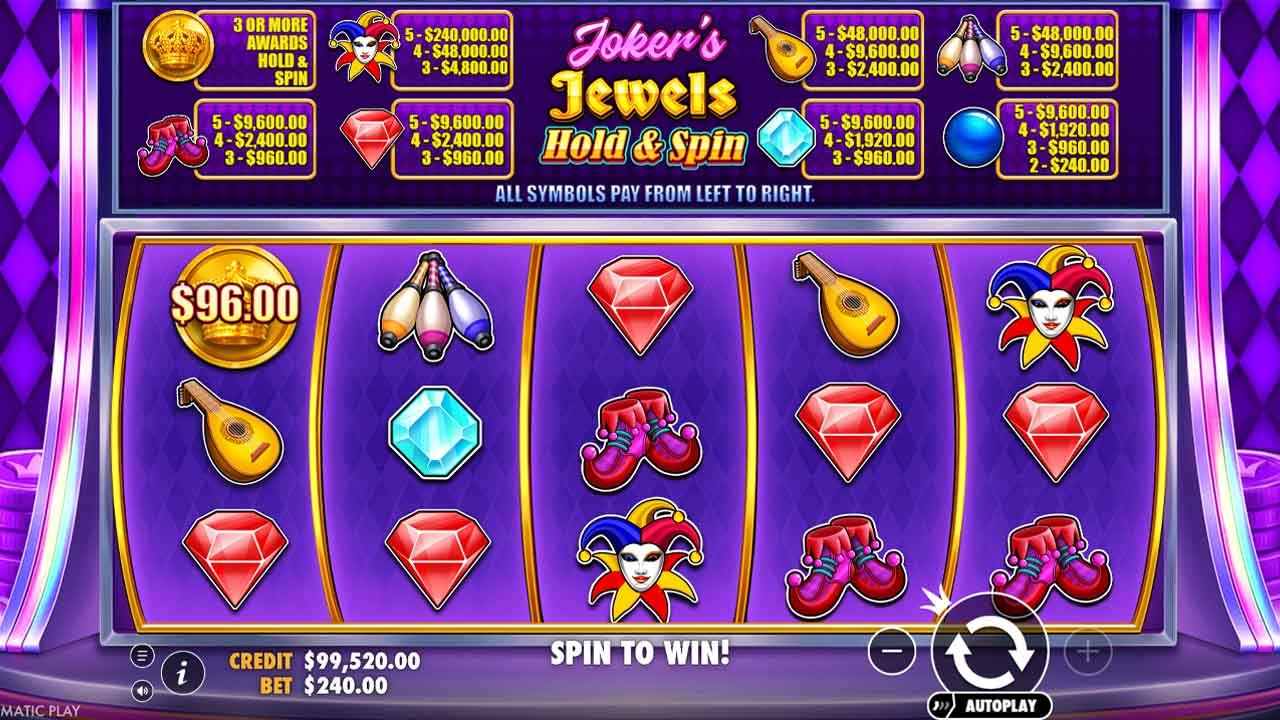 Joker’s Jewels Hold & Spin by Pragmatic Play