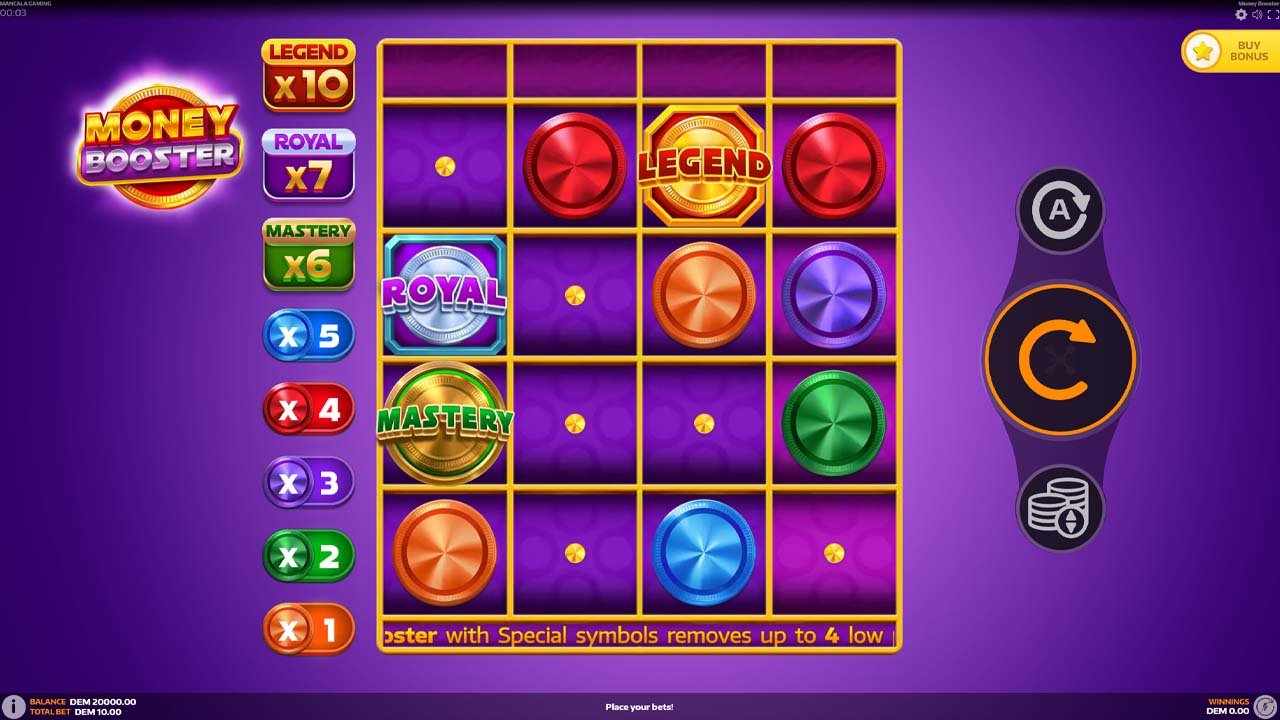 money booster demo slot game