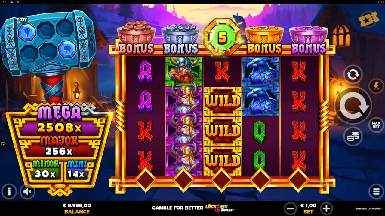 treasures of mjolnir slot by games global