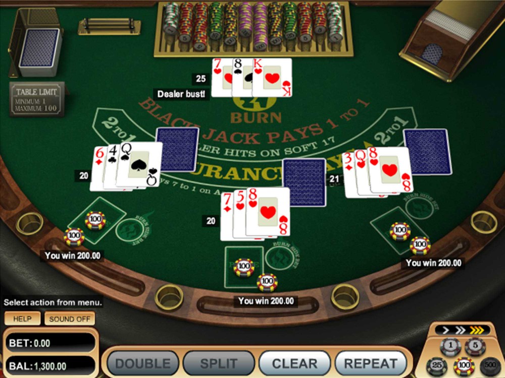 21 Burn Blackjack Game Screenshot