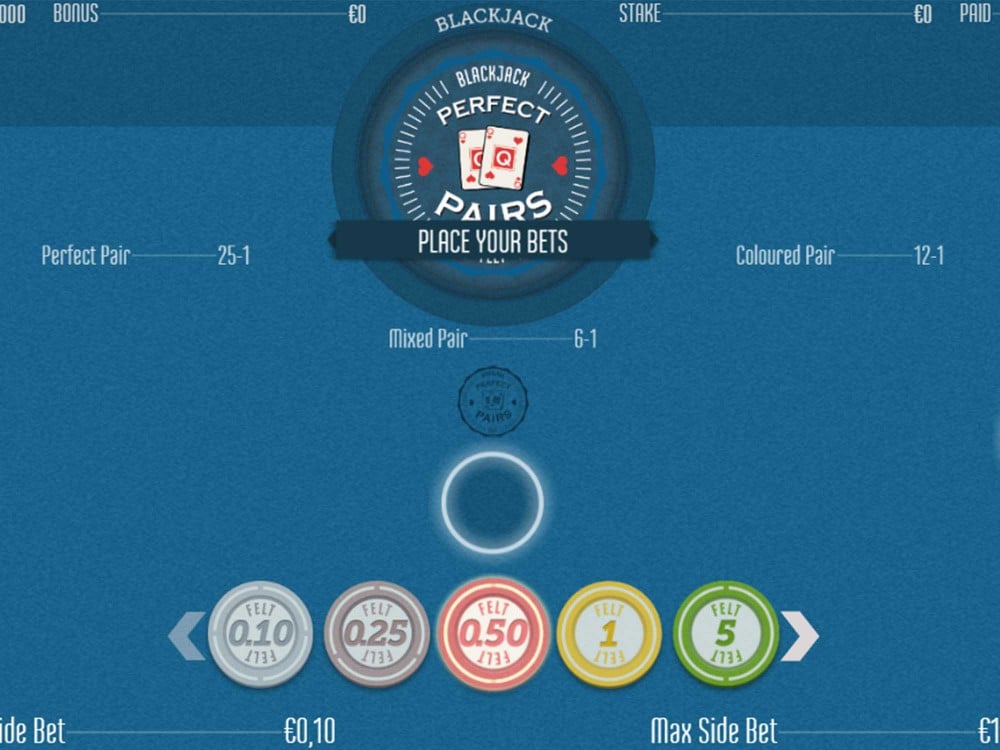 Blackjack Perfect Pairs by Felt Gaming GamblersPick