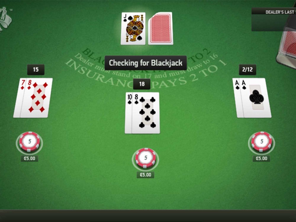 Blackjack Classic Game Screenshot