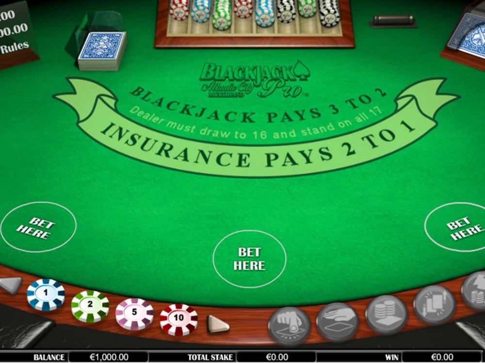 Blackjack Pro Atlantic City - Multihand screenshot